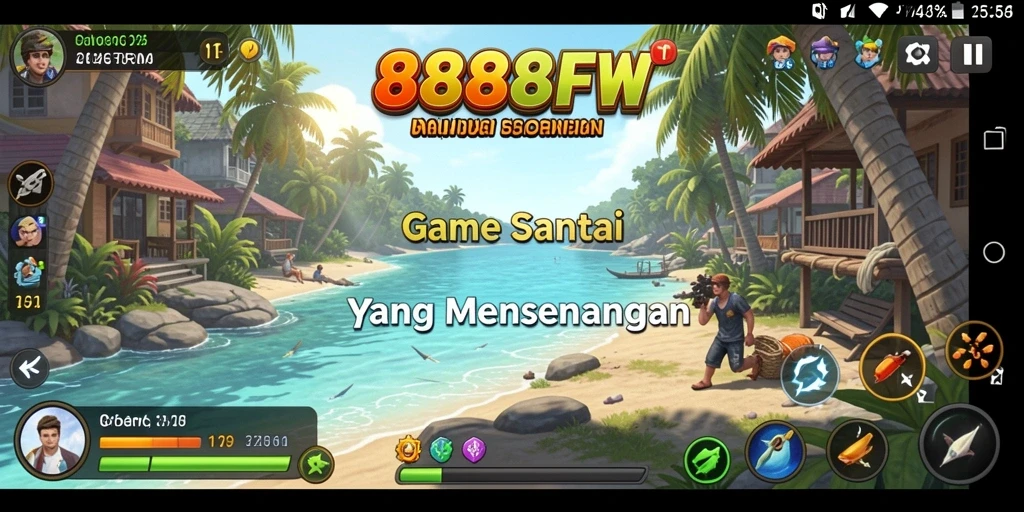 Tampilan gameplay 888FW yang sederhana dan menarik.