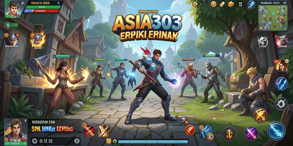 Tampilan gameplay epik ASIA303 dengan pertempuran taktis yang mendebarkan.