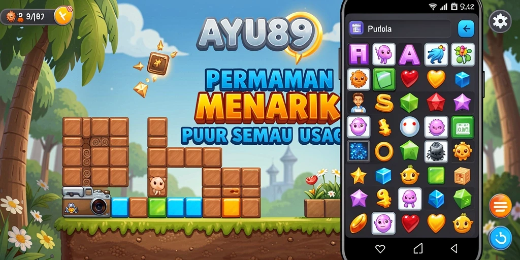 Tampilan menarik dari gameplay AYU89 yang penuh tantangan Puzzle.