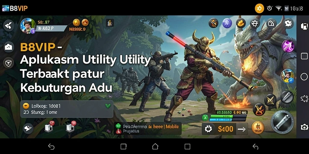 Tampilan antarmuka B8VIP yang intuitif dan menarik.