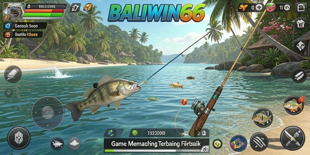 Tampilan gameplay seru saat memancing di BALIWIN66.