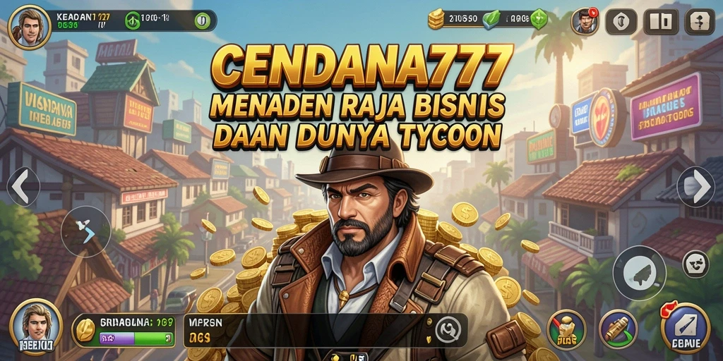 Tampilan gameplay CENDANA777 yang menggambarkan keseruan bermain sebagai tycoon.