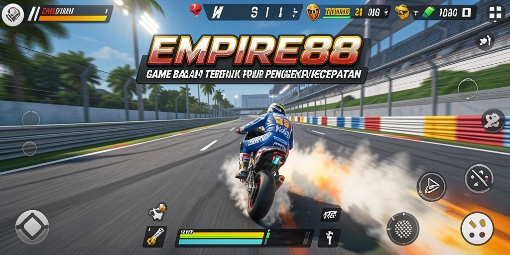Gameplay menarik EMPIRE88 saat balapan di trek penuh aksi.