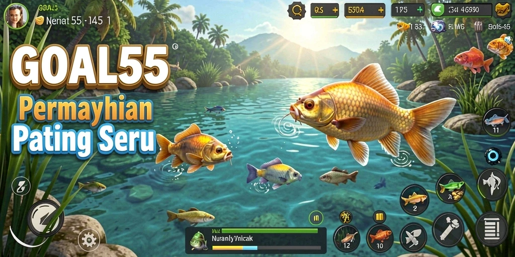 Tangkapan ikan besar dalam gameplay GOAL55 yang mendebarkan.