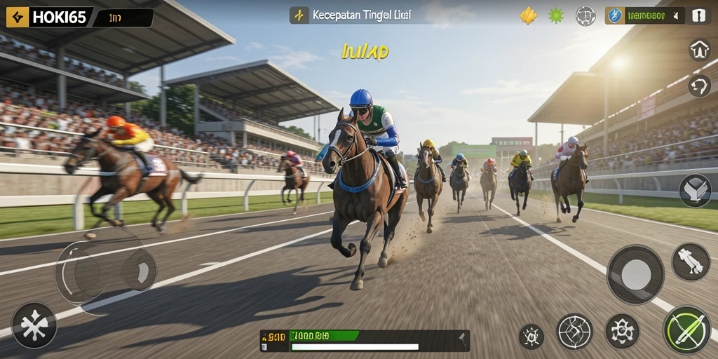 Gameplay mendebarkan HOKI65 dengan aksi balap yang seru dan cepat.