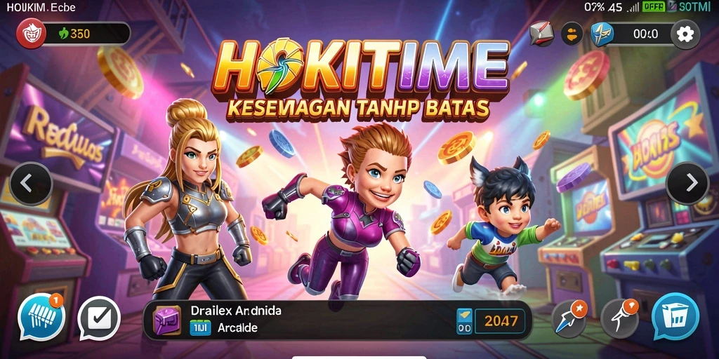 Gameplay menarik HOKITIME dalam aksi, penuh warna dan tantangan.