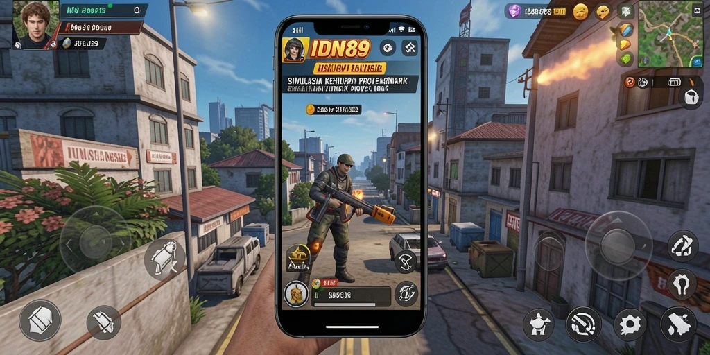 Tampilan gameplay IDN89 dengan simulasi yang mendetail dan interaksi antarpemain.