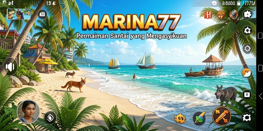 Screenshot yang menunjukkan gameplay MARINA77 yang seru dan santai.