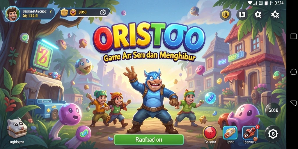 Tampilan gameplay seru dari ORISTOTO yang menantang.