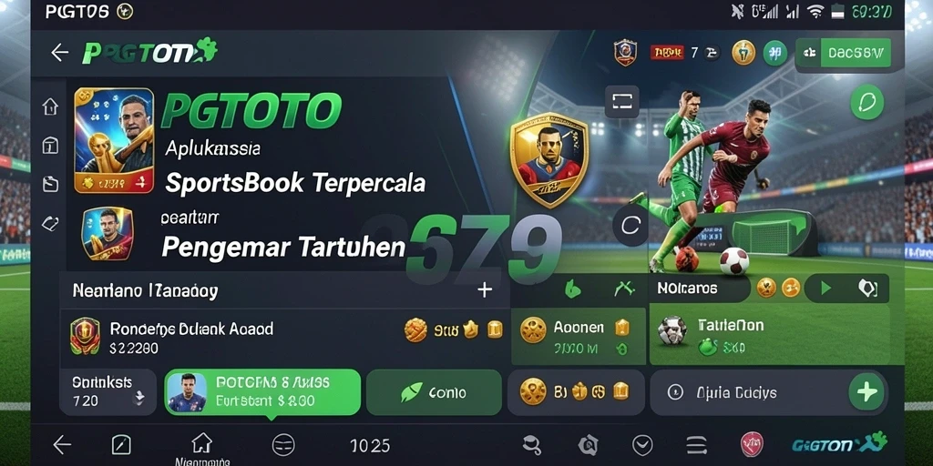 Screenshot PGTOTO menampilkan tampilan antarmuka sportsbook yang menarik.