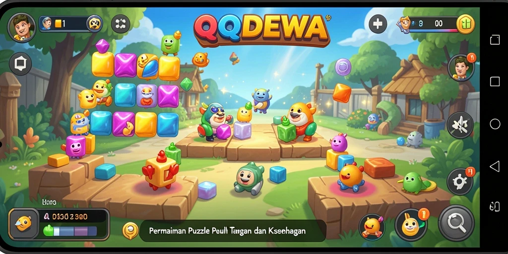 Screenshot gameplay QQDEWA menampilkan berbagai teka-teki menantang yang menarik.