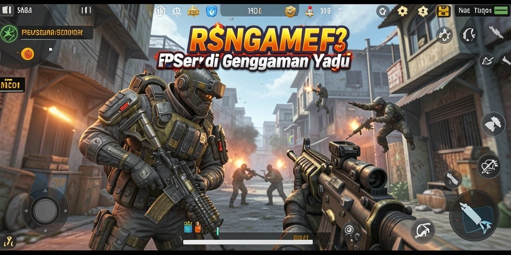 Gameplay seru dan menegangkan dalam RSNGAME FPS.