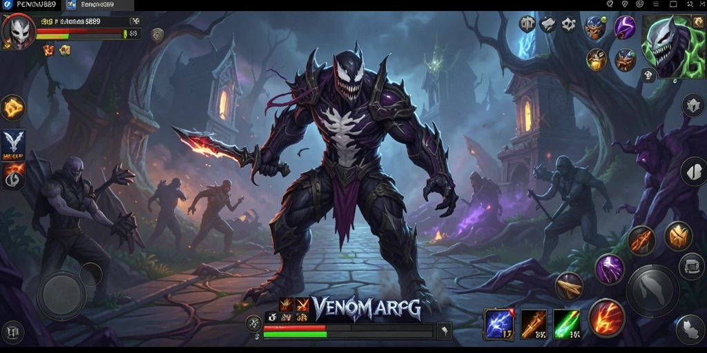 Tangkapan layar utama yang menunjukkan aksi seru dalam gameplay ARPG.